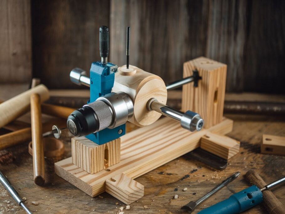 Proces tworzenia tokarki z wiertarki